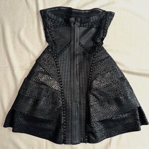 Herve Leger black mini dress Size XS